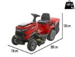 Blue Bird LT C 86H Benzin-Rasentraktor mit Fangkorb