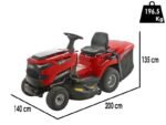 Blue Bird LT C102H TWIN Benzin-Rasentraktor mit Fangkorb