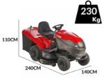 Castelgarden PTX230 HD Benzin-Rasentraktor mit Fangkorb