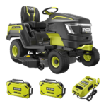 Ryobi RY72TMX107-210 Akku-Rasentraktor mit Seitenauswurf