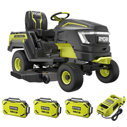Ryobi RY72TMX117-310 Akku-Rasentraktor mit Seitenauswurf