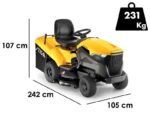 Stiga Estate 7102 W Benzin-Rasentraktor mit Fangkorb