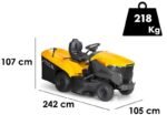 Stiga Estate 798 W Benzin-Rasentraktor mit Fangkorb