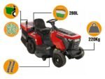 GeoTech Pro PRTM 180-1020 CM Benzin-Rasentraktor mit Fangkorb