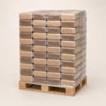 Hartholzbriketts XXL – 960 kg Palette (96 x 10 kg), Buche & Eiche