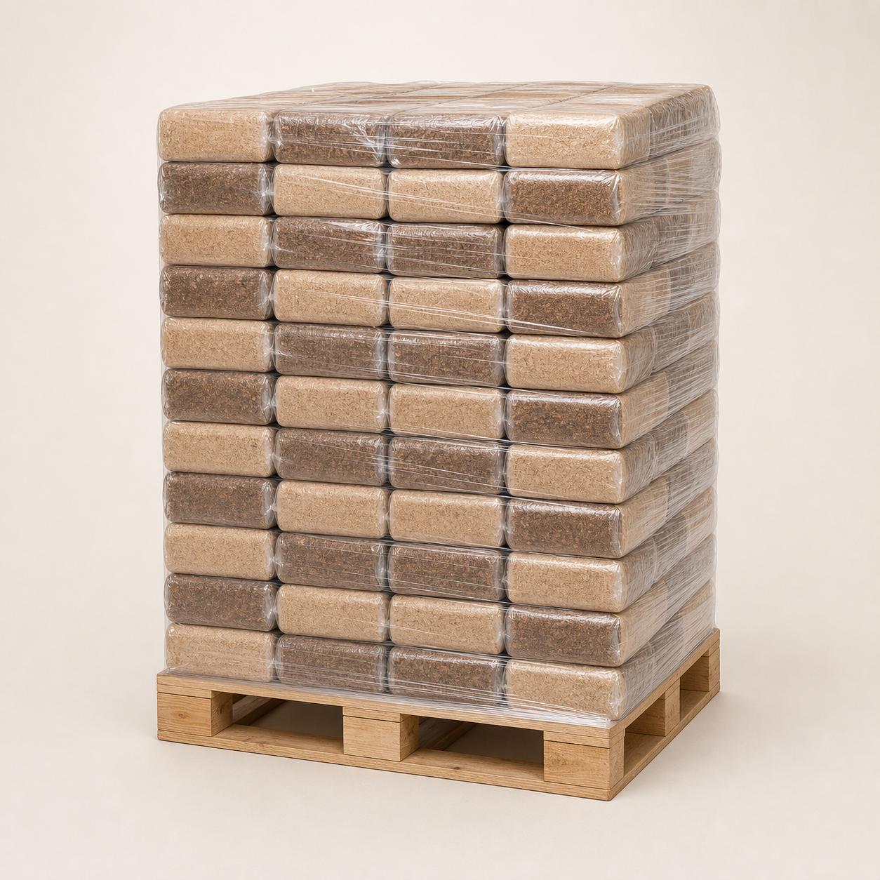 HOLZ-002-hartholzbriketts-palette Hartholzbriketts XXL – 960 kg Palette (96 x 10 kg), Buche & Eiche – Bild 1