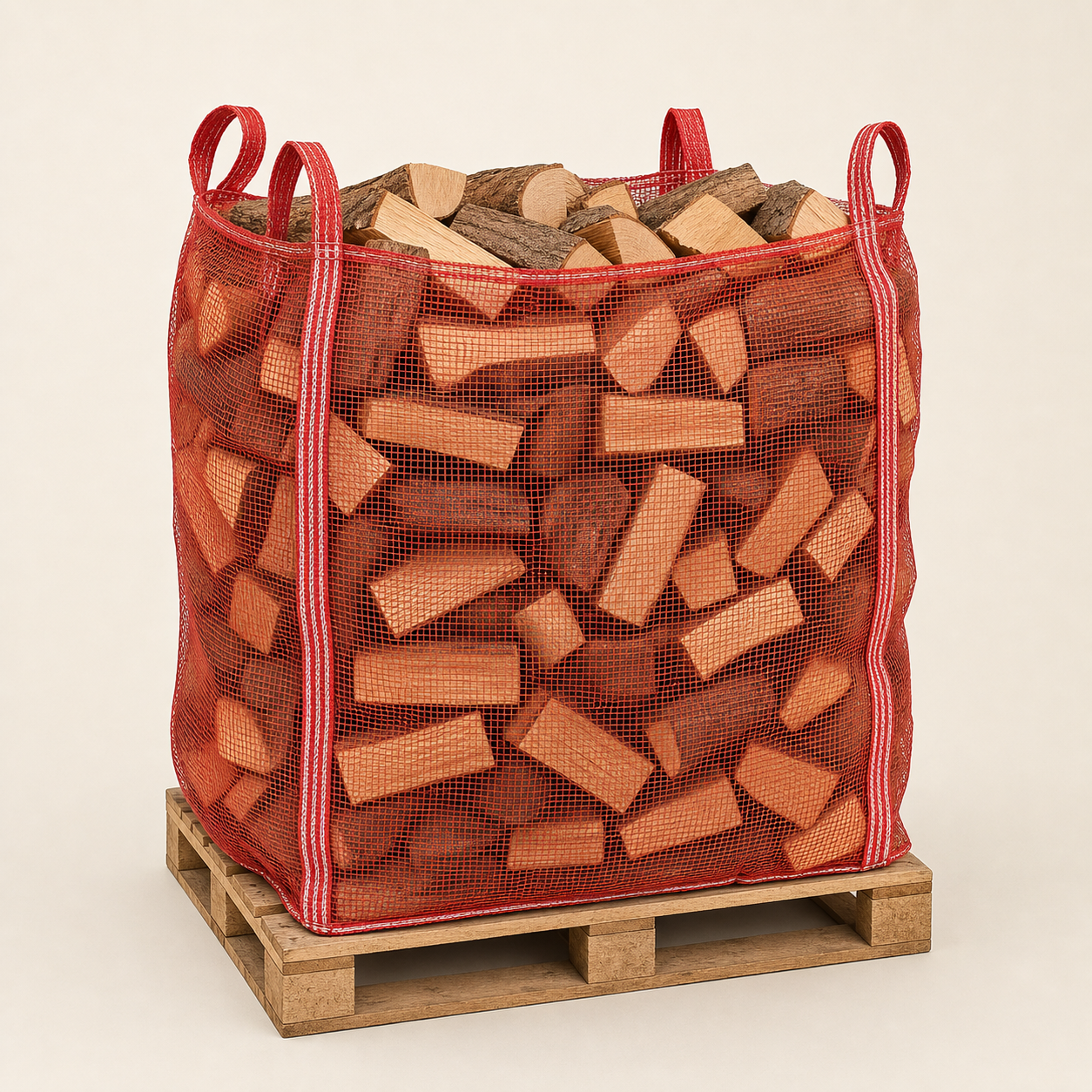 HOLZ-003-kaminholz-buche-netzsack Kaminholz Buche Ofenfertig – 25 cm, 1 SRM im Netzsack – Bild 1