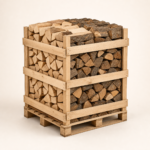 Kaminholz Mischholz Buche & Eiche – 1 RM auf Palette, 25 cm