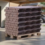 Rounders Premium Hartholzbriketts aus Buche – Palette 960 kg